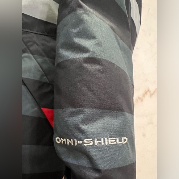 Columbia Boys 14/16 Multicolored Ice Slope Waterproof Winter Hooded Parka - Picture 6 of 7